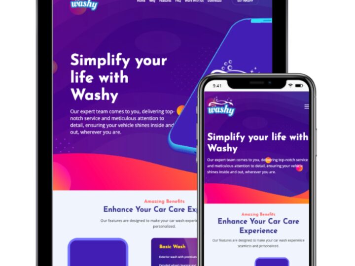 Washy project screen 1