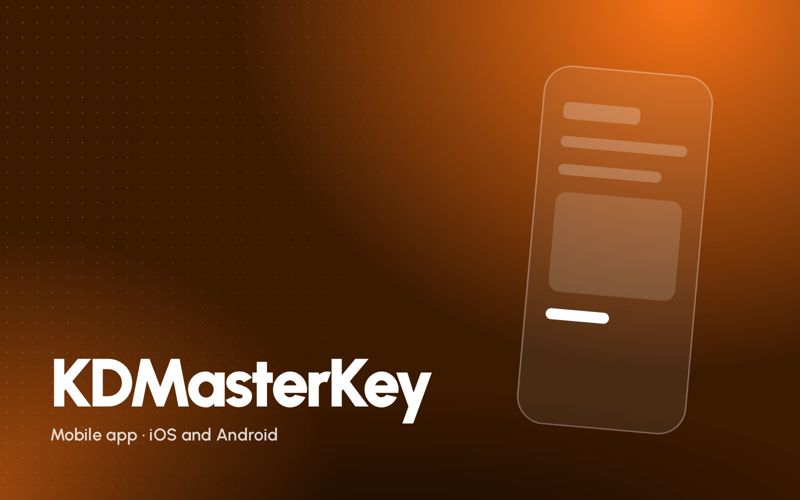 KDMasterKey: the finished project on desktop and phone